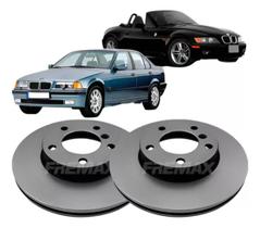 Par Disco D-320 BMW 323 94/00 325 00/05 2.5 328 2.8 94/00 Ventilado Dianteiro 286,00mm