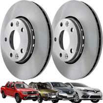 Par Disco de Freio Dianteira MDS para Captur Duster Duster Oroch Fluence 1.6 2.0 16V D705C
