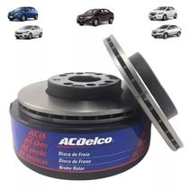 Par Disco de Freio Dianteiro Gm Onix Prisma Cobalt Acdelco