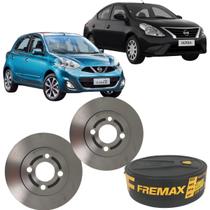 Par disco de freio dianteiro nissan versa 1.0 12v 3cc 1.6 16v flex 2012 a 2020 fremax Par disco de freio dianteiro nissan versa 1.0 12v 3cc 1.6 16v flex 2012 a 2020 fremax