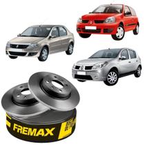 Par Disco De Freio Dianteiro Solido Clio Logan Sandero 08A14