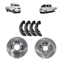 Par disco de freio + sapata lona de freio effa k01 effa k02 2016 a 2022 Par disco de freio + sapata lona de freio effa k01 effa k02 2016 a 2022