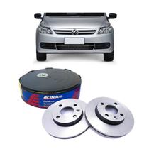 Par Disco Freio Dianteiro 1.0 Acdelco Volkswagen Gol 2010 A 2018 Kit2605