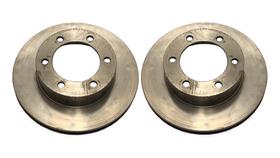 Par disco freio dianteiro hilux 2.7 16v 1998/2000 6 furos