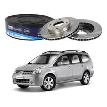 Par Disco Freio Dianteiro Mds Grand Livina 1.8 2009 A 2014