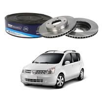 Par Disco Freio Dianteiro Mds Livina 1.6 2009 A 2014