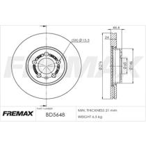 Par Disco Freio Dianteiro Nivus 2020 a 2024 Fremax BD5648 Par Disco Freio Dianteiro Nivus 2020 a 2024 Fremax BD5648