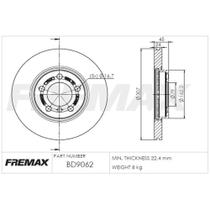 Par Disco Freio Dianteiro Paceman 2014 a 2016 Fremax BD9062 Par Disco Freio Dianteiro Paceman 2014 a 2016 Fremax BD9062