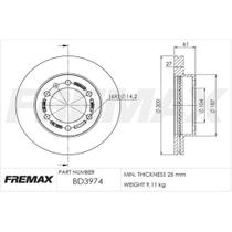 Par Disco Freio Dianteiro Trailblazer 2017 a 2024 BD3974