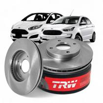 Par Disco Freio Dianteiro TRW VARGA RCDI08420 Ford Ka 20152021 e New Fiesta 20102019 Original