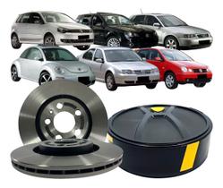 Par Disco Freio Dianteiro Ventilado Audi A3 Beetle Bora Golf
