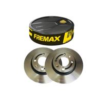 Par Disco Freio Dianteiro Ventilado Hb20 256mm