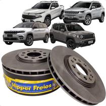 Par Disco Freio Dianteiro Ventilado Toro Compass Renegade Commander Rampage Hipper Freios