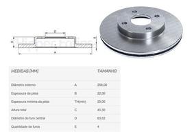 Par disco freio ford fiesta/ecosport dian ventila