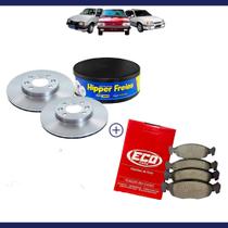 Par disco freio frontal pastilhas Belina Corcel Monza Kadett Par disco freio frontal pastilhas Belina Corcel Monza Kadett