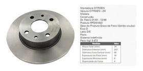 Par disco freio peugeot 106/205/206/306 dian.solido
