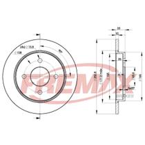 Par Disco Freio Traseiro Focus 2000 a 2013 Fremax BD7969 Par Disco Freio Traseiro Focus 2000 a 2013 Fremax BD7969