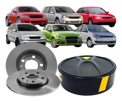 Par Disco Freio Traseiro Solido Audi A1 A3 Tt Bora Golf