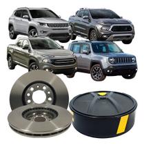 Par Disco Freio Ventilado Toro Compass Renegade 2015 À 2022