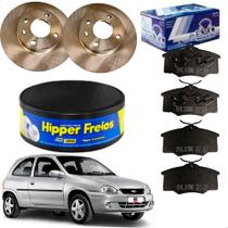 Par Disco Hipper Freios E Pastilha SYL Freio Chevrolet GM Corsa 1.6 8v 1996 1997 1998 1999 2000.....