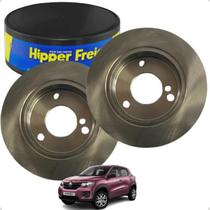 Par Discos de Freio Dianteiro Sólido Renault kwid 2018 1.0 2018 2019 2020 2021