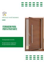 Par Dobradiça Pivotante 19mm para Portas - Aço - Alfer - Al-Fer