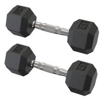 Par Dumbbell D1FITNESS 4kg Sextavado Emborrachado Par Dumbbell D1FITNESS 4kg Sextavado Emborrachado