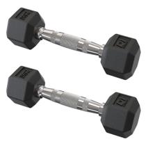 Par Dumbbell Sextavado Emborrachado - 2,5kg Par Dumbbell Sextavado Emborrachado - 2,5kg