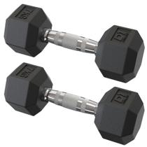 Par Dumbbell Sextavado Emborrachado - 7kg Par Dumbbell Sextavado Emborrachado - 7kg