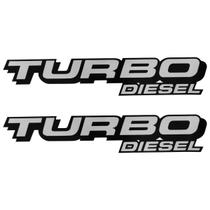 Par Emblema Adesivo Caçamba Ford F250 Turbo Diesel Pto/Pta