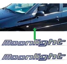 Par Emblema Adesivo Moonlight Peugeot 206 207 307 Sw