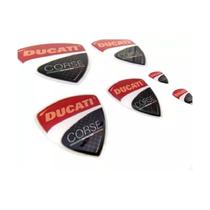 Par Emblema Adesivo Resinado Ducati Corse 2,5cm Par Emblema Adesivo Resinado Ducati Corse 2,5cm