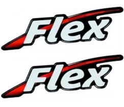 Par Emblema Adesivo Resinado Flex Peugeot 206 207 307 408