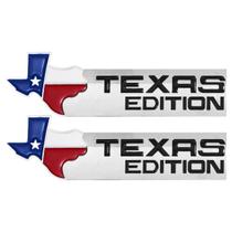 Par Emblema Adesivo Texas Edition Cromado C/ Preto 5 cm x 16 cm Par Emblema Adesivo Texas Edition Cromado C/ Preto 5 cm x 16 cm