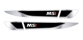 Par Emblema Adesivo Volkswagen Vw Polo Virtus Msi Resinado C