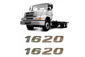 Par Emblema Caminhão Mb 1620 Adesivo Cromado Lateral (2pç) Par Emblema Caminhão Mb 1620 Adesivo Cromado Lateral (2pç)