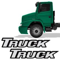 Par Emblema Caminhão Mb Truck Adesivo Resinado Lateral