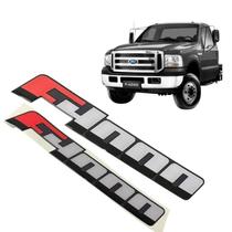 Par Emblema "F4000" Lateral Ford F4000 2014 a 2019 - Original - EC3516B114AB
