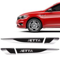 Par Emblema Lateral Aplique Jetta 2015/2021 Adesivo Resinado