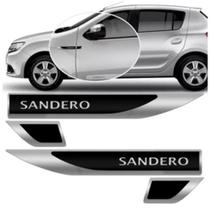 Par Emblema Lateral Resinado Aplique Adesivo Paralama Porta SANDERO TODOS
