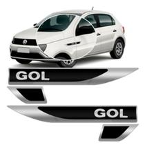 Par Emblema Lateral Resinado Aplique Adesivo Paralama Porta VW GOL TODOS