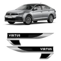 Par Emblema Lateral Resinado Paralama Volkswagen Vw Virtus