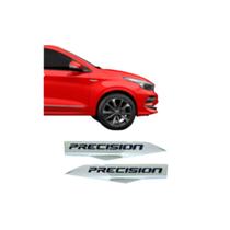 Par Emblema Letreiro Precision Cromado Lateral Argo 2017 a 2021