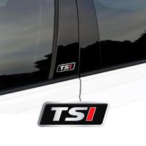 Par Emblemas TSI Alto Relevo VW Golf Up Polo Coluna 4,5x1,6 Par Emblemas TSI Alto Relevo VW Golf Up Polo Coluna 4,5x1,6