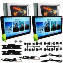 Par Encosto Monitor de Acoplar 10" Android com Android Auto e CarPlay USB E-Tech