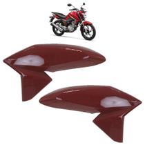 Par Entrada Ar Tanque CG 160 Titan 2017 Vermelho Guarau Acabamento Liso