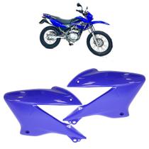 Par Entrada Ar Tanque NXR 125 Bros 2005 2006 Azul Acabamento Liso Par Entrada Ar Tanque NXR 125 Bros 2005 2006 Azul Acabamento Liso