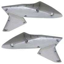 Par Entrada de Ar do Tanque CG 160 Titan 2019 Prata Force Metálico