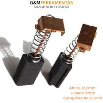 Par Escovas de Carvão Para Esmerilhadeira Lixadeira Black Decker G720 ou G650 Br Par Escovas de Carvão Para Esmerilhadeira Lixadeira Black Decker G720 ou G650 Br