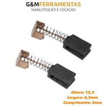 Par Escovas de Carvão Para Ferramentas Esmerilhadeira Black Decker G730 B2 e G730 BR Par Escovas de Carvão Para Ferramentas Esmerilhadeira Black Decker G730 B2 e G730 BR
